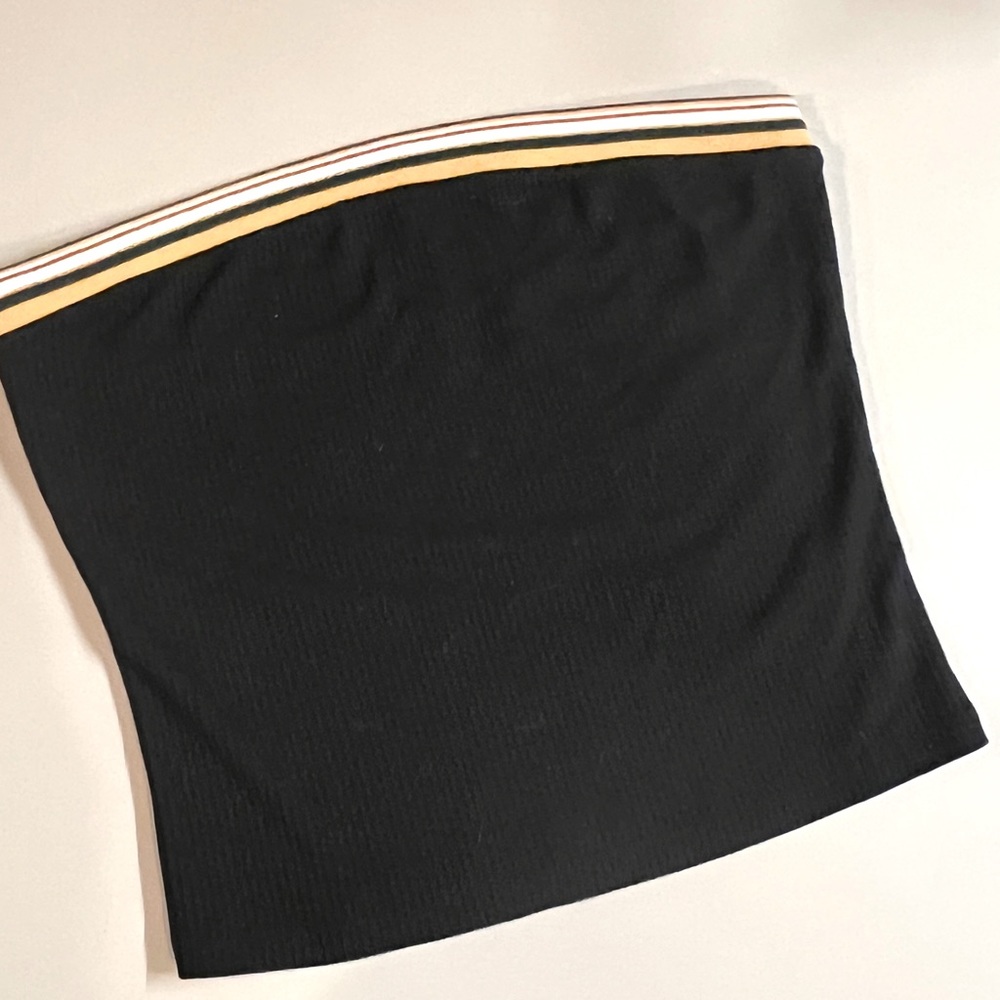 Pac Sun Me to We Ribbed Tube Top with Retro Stripe